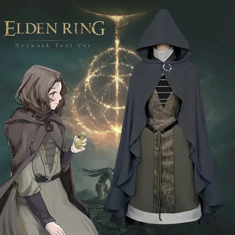

Game Melina Cosplay Costume Women Hooded Cloak Dress Halloween Carnival Party Stage Performese Clothes Witch Outfits