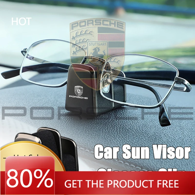 

Наклейка на автомобиль Porsche, держатель для очков, самоклеящийся органайзер для хранения солнцезащитных очков для Porsche Boxster Cayman Cayenn