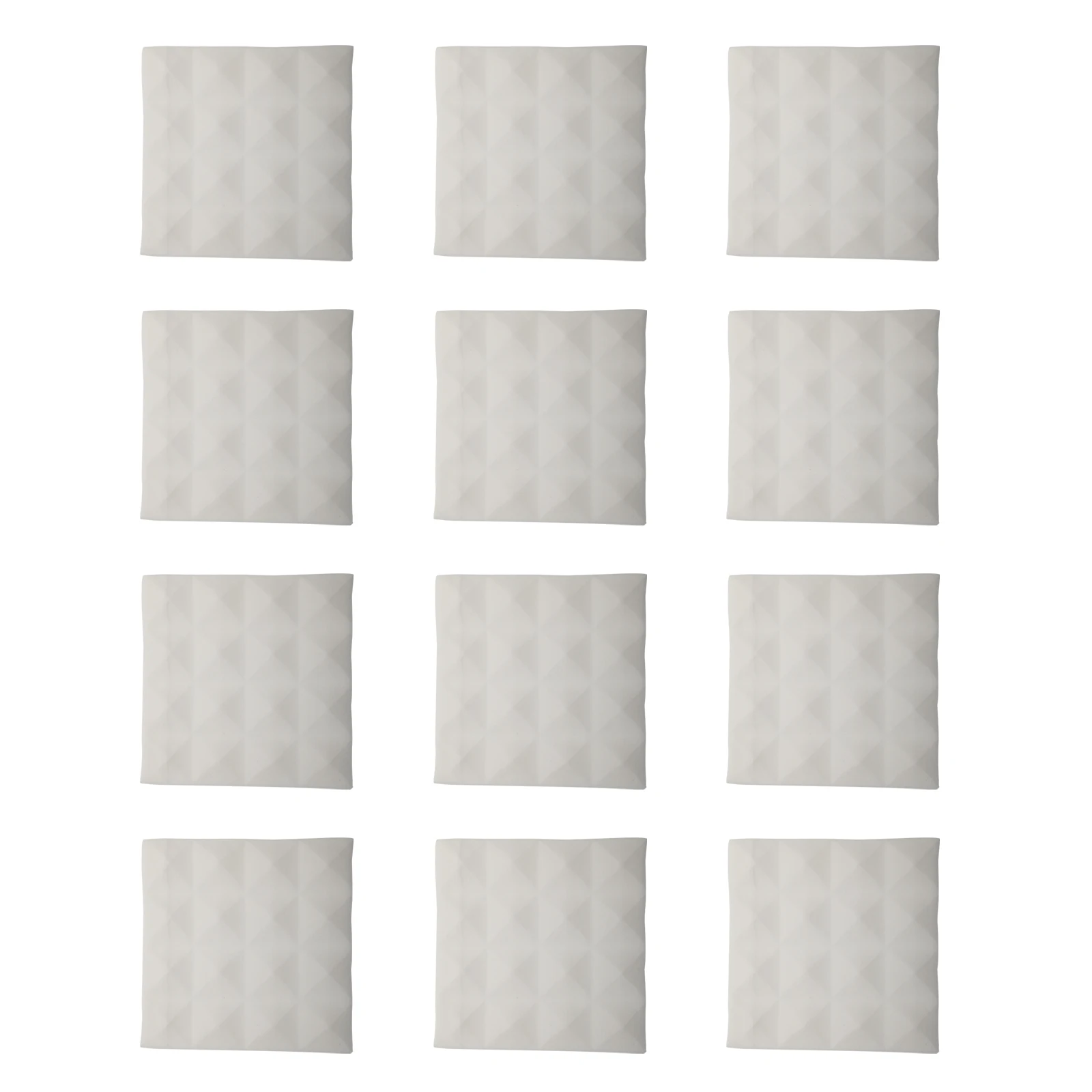 

12pcs Grey Sound Absorbing Panels Acoustic Cotton Insulation Mat Cushion Pad Walls Ceilings Studio Recording Equipment