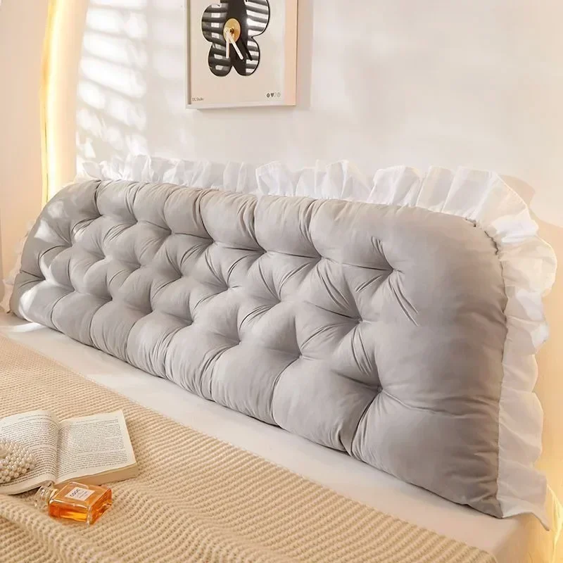 Rectangular Fashion Headboard Pillow Reading Bed Pillow for Sitting in Bed with Removable Cover