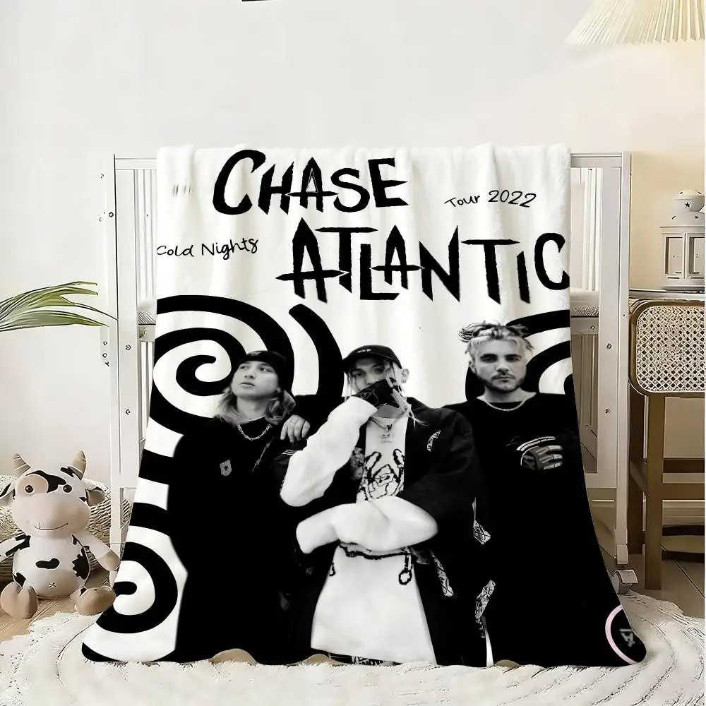 Band C-Chase A-Atlantic Throw Flannel Fluffy Soft Blanket Warm Skin-Friendly Throw For Sofa Bed Office Nap Winter