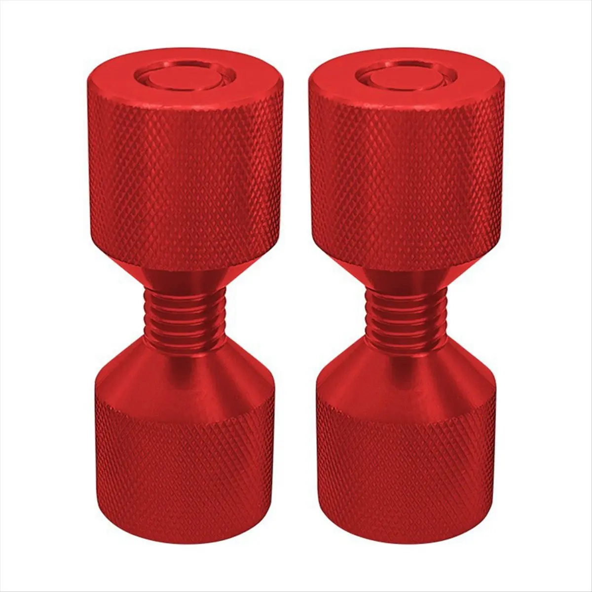 【POPULAR PICK】Two Hole Pins Set 1-1/8Inch Aluminum 6061 2 Hole Flange Alignment Pin,Two Hole Pins Flange Aligner Red