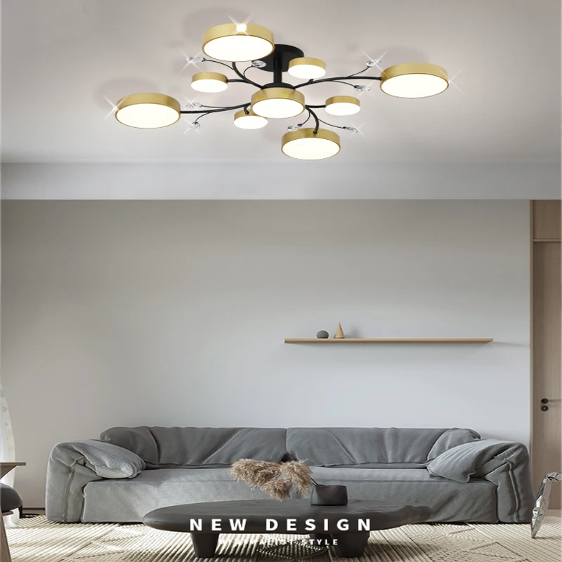 Nordic style living room ceiling chandelier bedroom ceiling light villa dining room chandelier LED lamp factory wholesale lamps