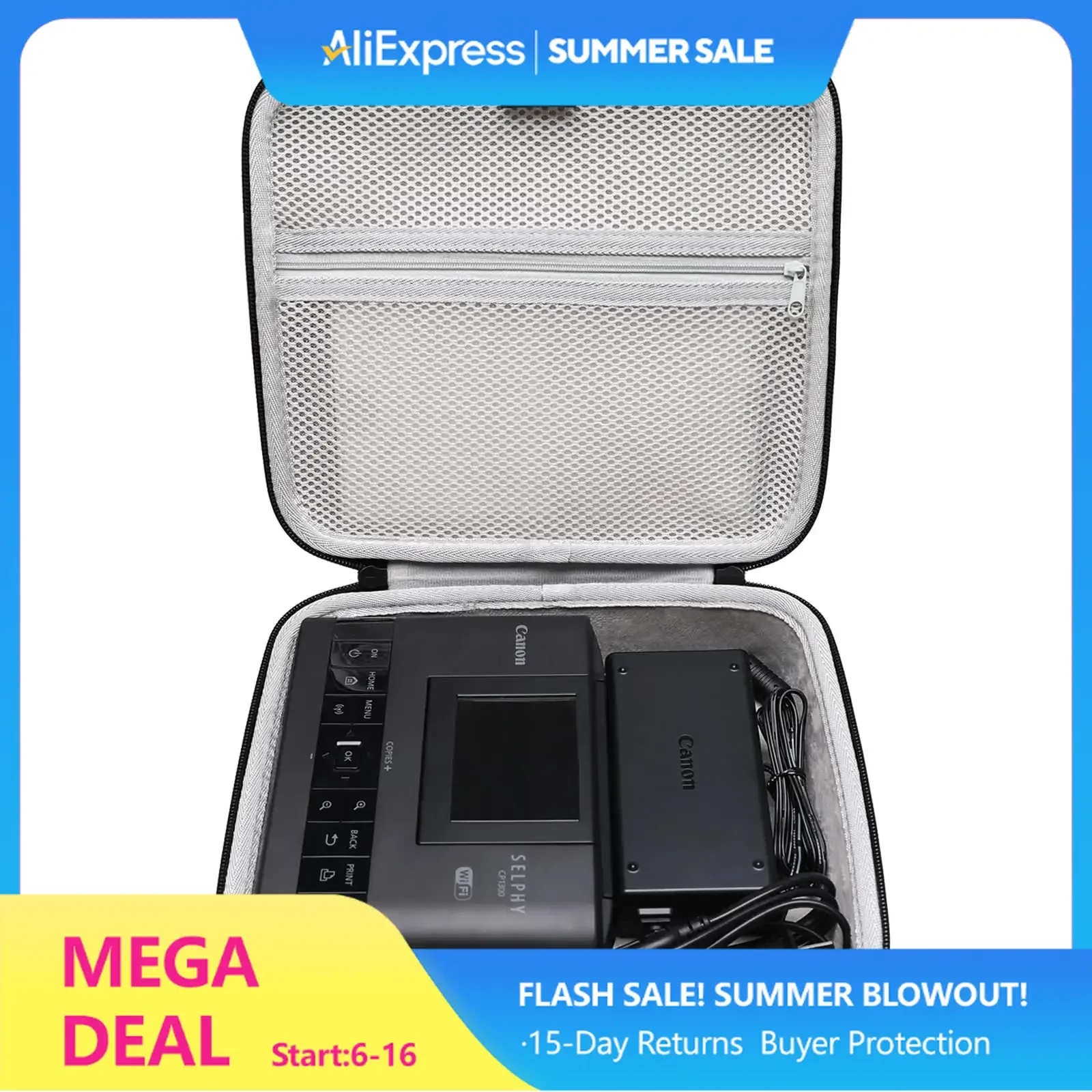 

EVA Hard Case for Canon SELPHY CP1500 CP1300 CP1200 Compact Photo Printer Protective Storage Bag(only bag)