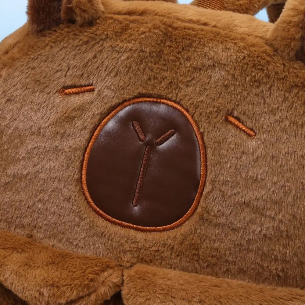 Tiere Capybara Rucksack Puppentasche Große Kapazität Cartoon Umhängetasche Umhängetasche Schultasche Studenten Schultasche Unisex