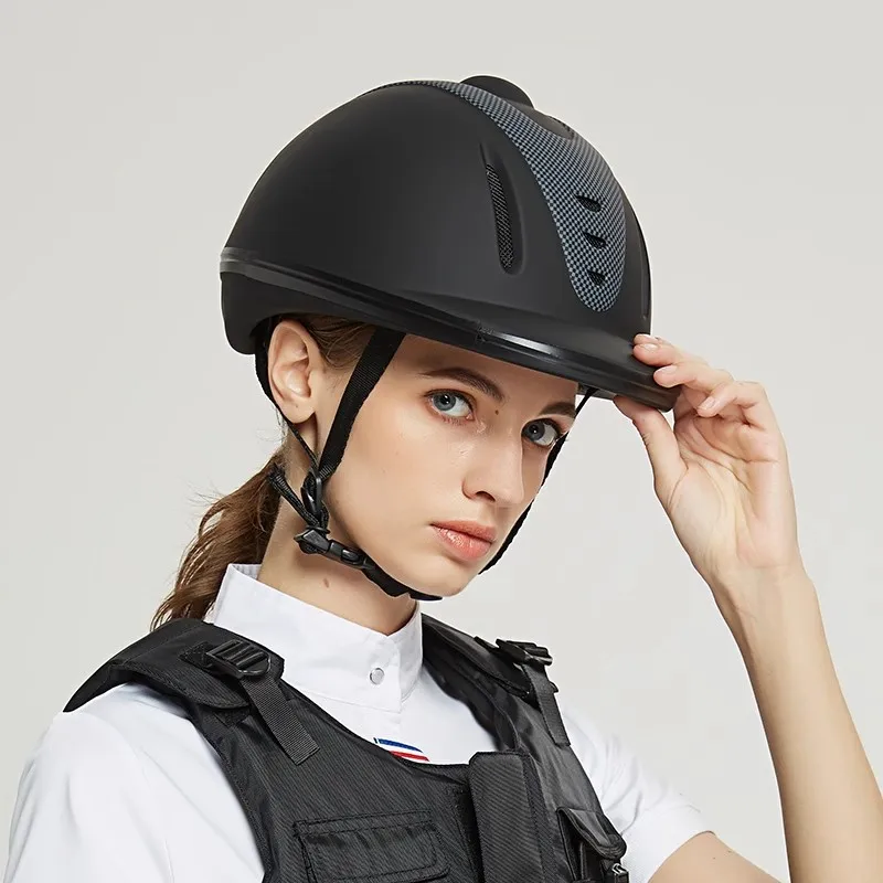 Breathable Safety Ventilated Equestrian Helmet for Kids and Adults Adjustable Horse Riding Protective Gear