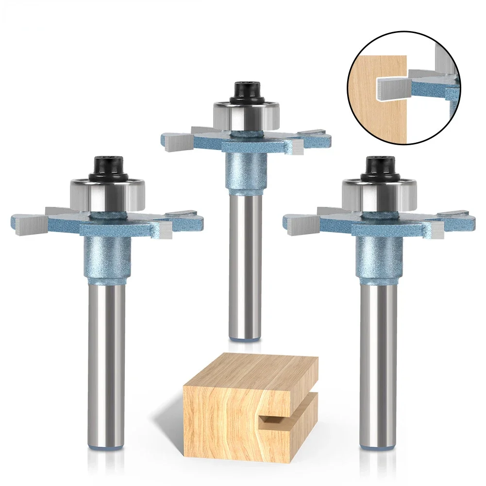 

Wood Router 1/4in 6mm Shank Straight End Mill Trimmer Cleaning Flush Trim Corner Round Cove Box Bits Tool Milling Cutter New