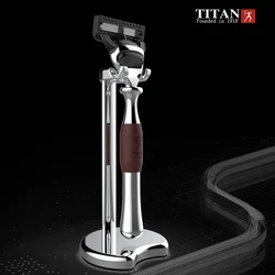 Titan – rasoir à 5 lames pour le rasage manuel et en douceur, sécurisé et confortable