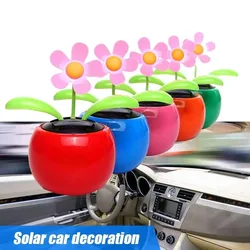 Solar Powered Dancing Flower Swinging Animated Dancer Toy Cars Office Home Decoration Car Ornament Accessories