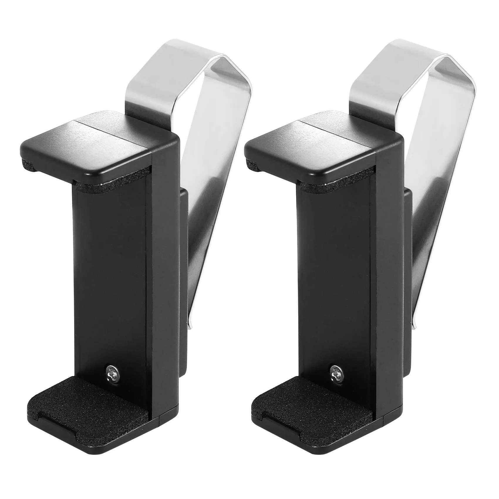 ガレージドア用クランプ,車のキー,クランプ,サンバイザークリップ,自動取り付け,カーアクセサリー,黒,2個