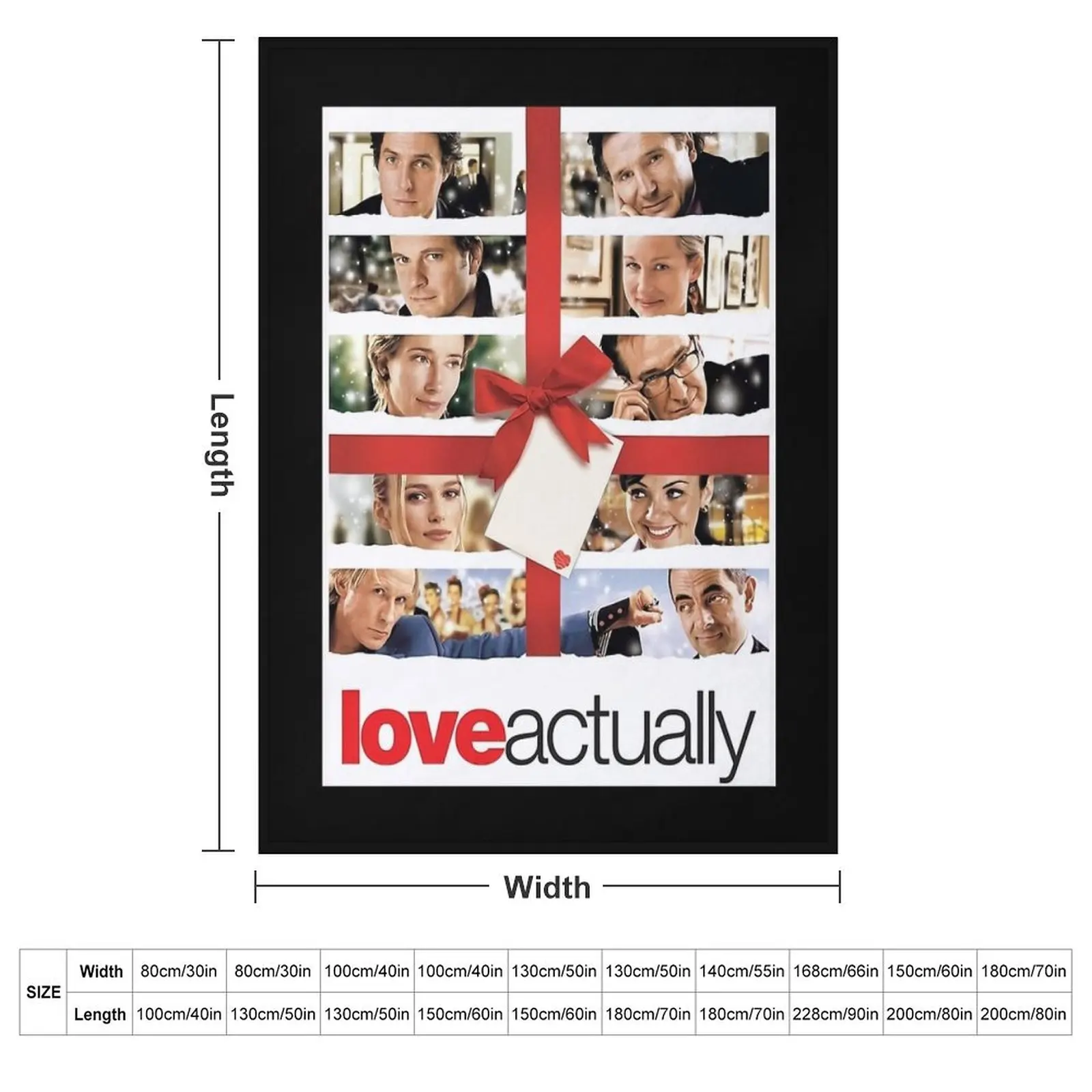 Vintage Movie Actually Love Quotes Movie Birthday Throw Blanket Weighted warm winter for babies blankets ands Blankets