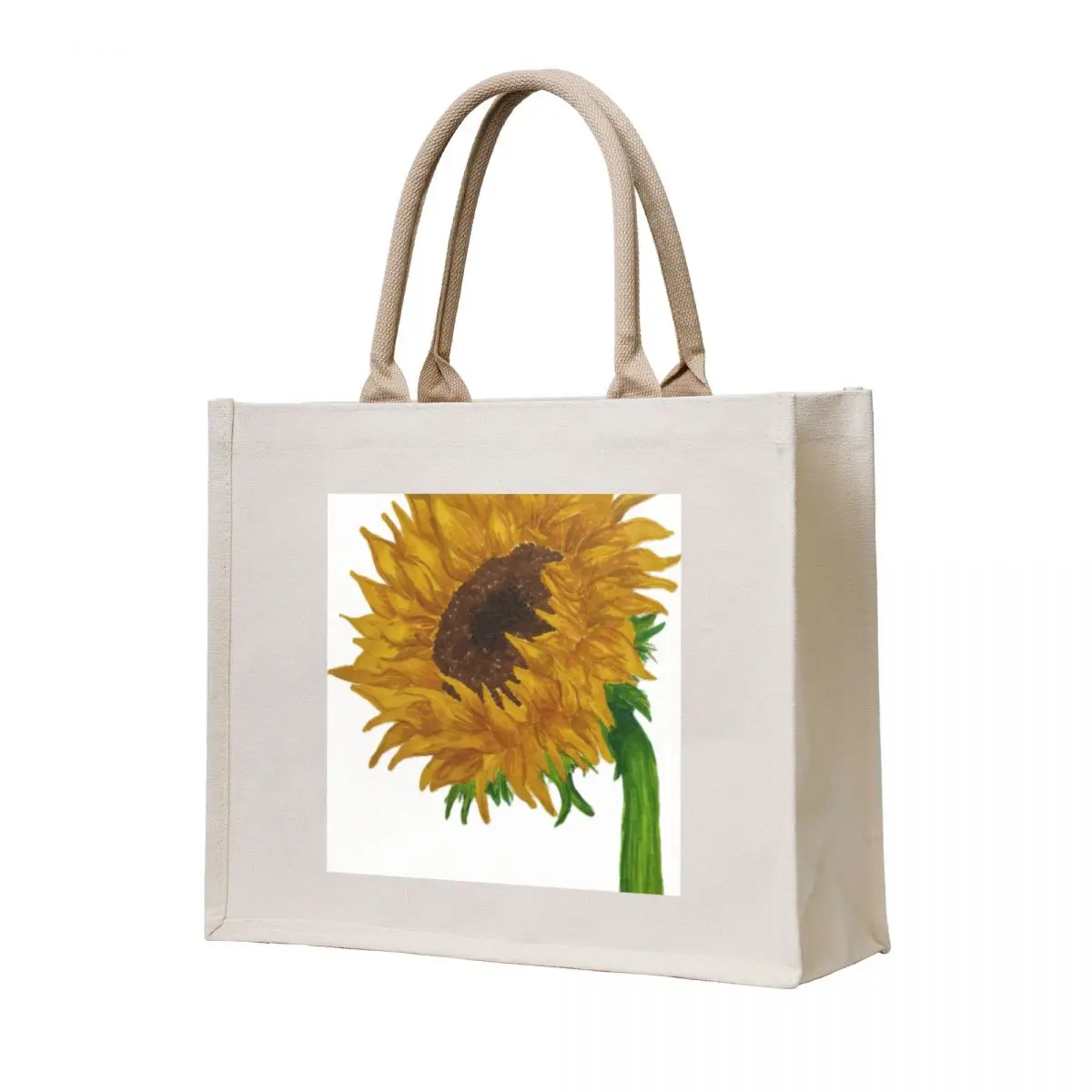 

Single Sunflower Tote Bag tote bag women eco pack shopper bag women canvas