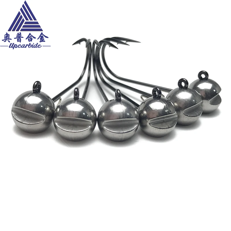 Pure Tungsten Alloy Jig Head Fishing Hook 1g 1.5g 2g 3.5g 7g 10g  Round Ball Jig Head Tungsten Hooks Fishing Accessories