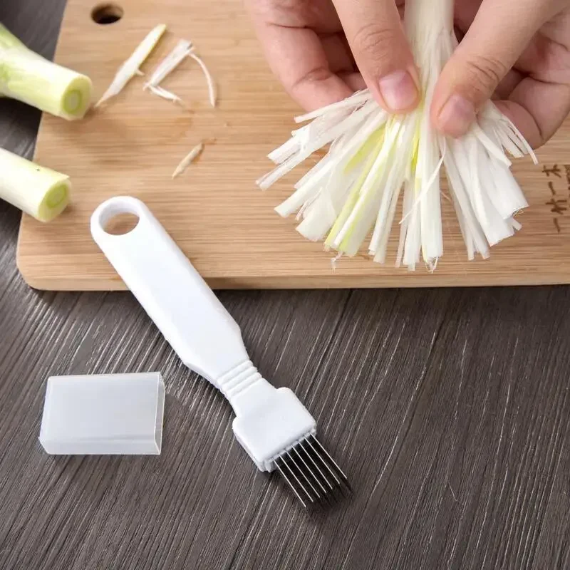 Japanese kitchen cutting onion chopped green onion knife cutting Garlic sprout shredded green onion cutter cooking knife White