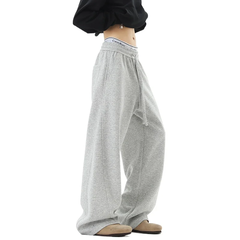 

Мужские модные брюки из смесового хлопка, джоггеры с кройом «семибукс», свободные прямые широкие брюки с драпировкой и плавностью (стиль атлетичный кэжуал)