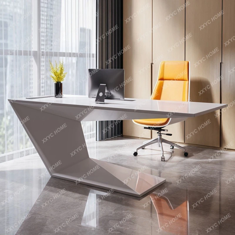 A Modern simple paint desk office boss table president table household