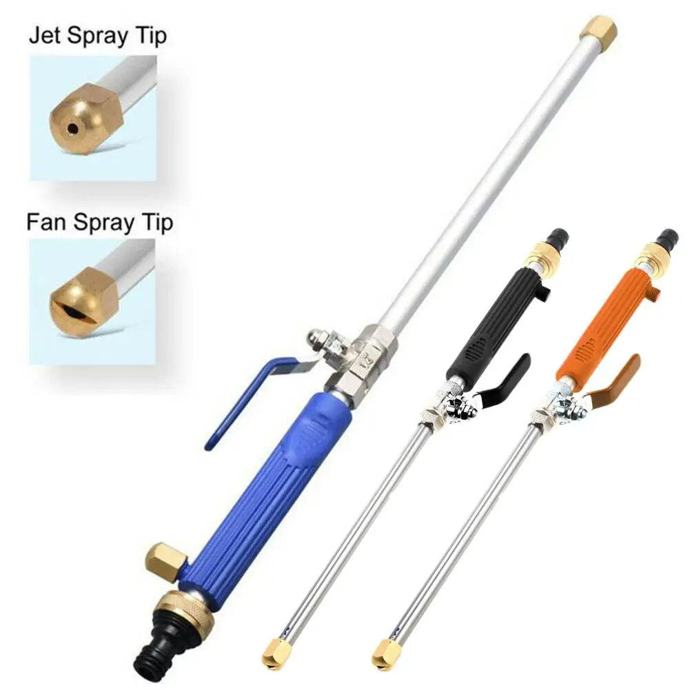 Car Washing Maintenance High Pressure Power Water Gun Pipe Cleaning Spray Wand Jet Nozzle Tool Sprayer Washer Hose Water U9Q2