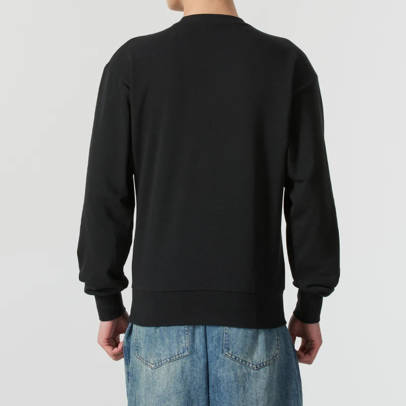 أديداس Feelcozy Swt الرجال البلوز فضفاض جولة الرقبة رياضية محبوك عارضة السترة Je3837 #4