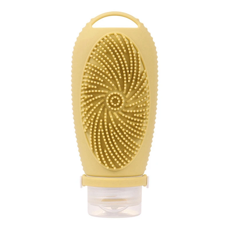 Silicone Travel Refillable Bottle Facial Cleansing Brush Portable Shampoo Bottles Lotion Cosmetics Container Trip