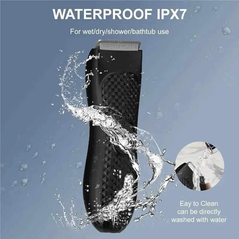 B58B-Shaver Blade Electric Body Hair Trimmer For Men Rechargeable Waterproof Personal Care Grooming Tool