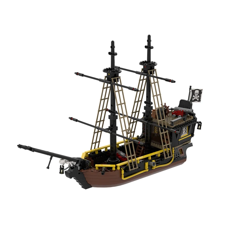 New Medieval Pirates Series Imperial Navy Checkpoint Moc 10320 21322 Pirate Shipyard Modular Building Blocks DIY Bricks Toy Gift