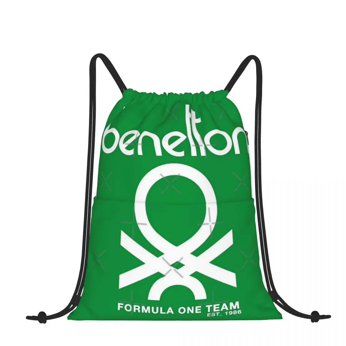 

Рюкзак на шнурке Benetton Formula Team 80s, коллекция, сумка на плечо с карманом на молнии для занятий спортом, Путешествий, Походов, Портативная сумка