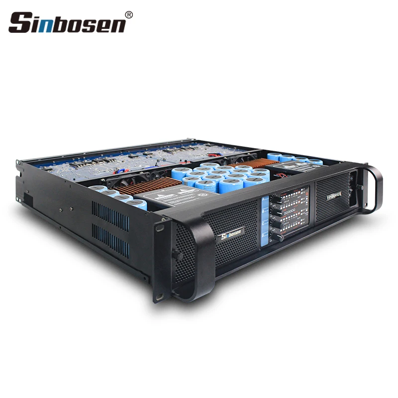 fp22000q Sinbosen professional power amplifier 5000w 4 channel class td music amplifier