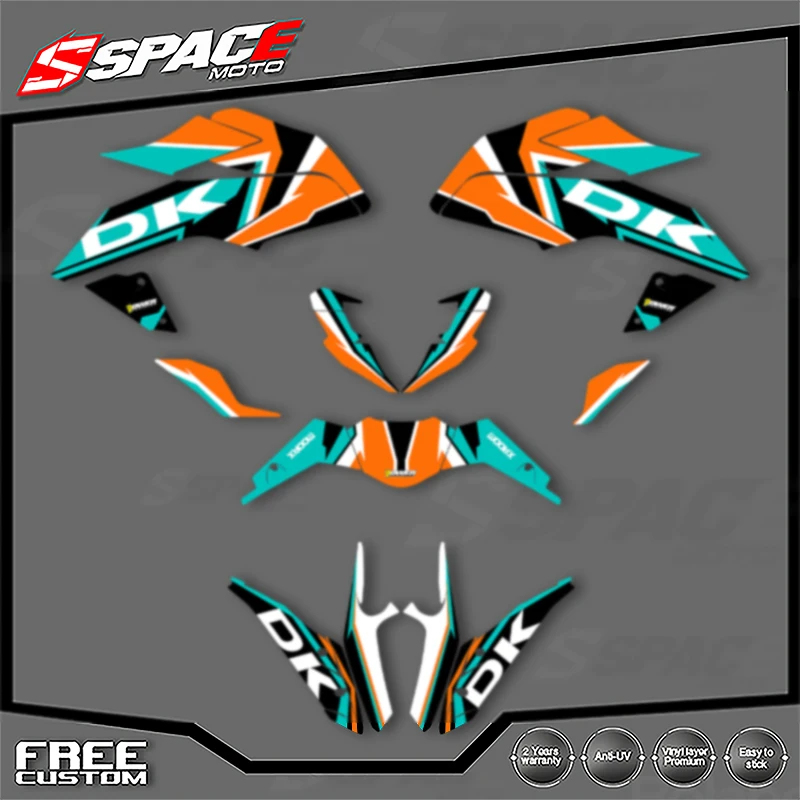 

SPACE Custom Motorcycle Graphics For KTM 2017 2018 2019 2020 DUKE 125 17-20 DUKE125 390 Decal Stickers Kits 005