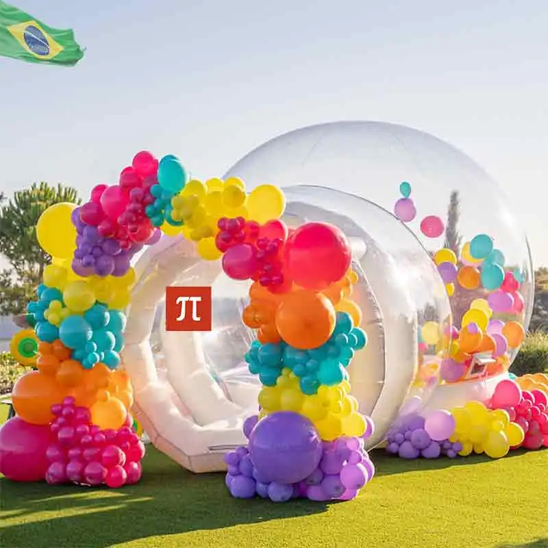 Thickened Transparent PVC Inflatable Bubble House – Trendy Party Photo-Op Tent; Customizable Inflatable Structure for Children's