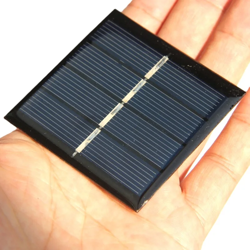 Fabrieksprijs 500 STKS 0,45 W 2 V Mini Zonnepanelen Polykristallijne Zonnecel Module Vierkante Solar Educatieve Plaat Kits 58 * 58 MM