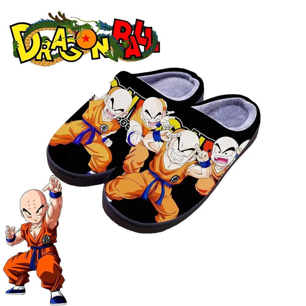 Dragon Ball Winter Warm Indoor Slippers Anime krillin Cospaly Cartoon Cute Shoes For Men Women Boy Girl Slippers Halloween Gift