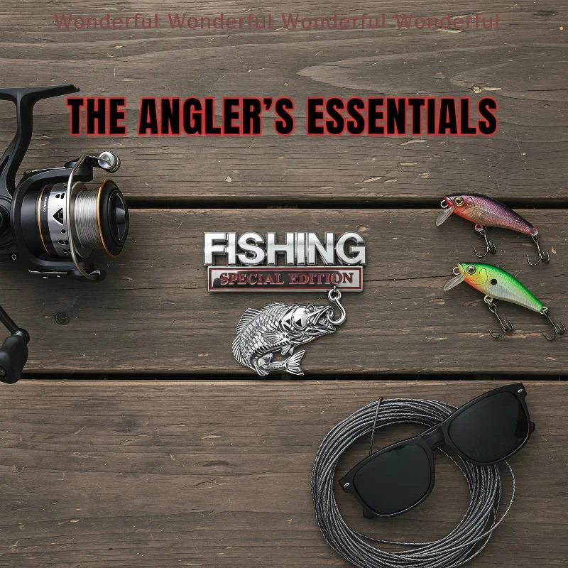 Metal Fishhook Badge Car Decal Special Fishing Edition Self-adhesive Sticker for Truck Van Fishing Lovers