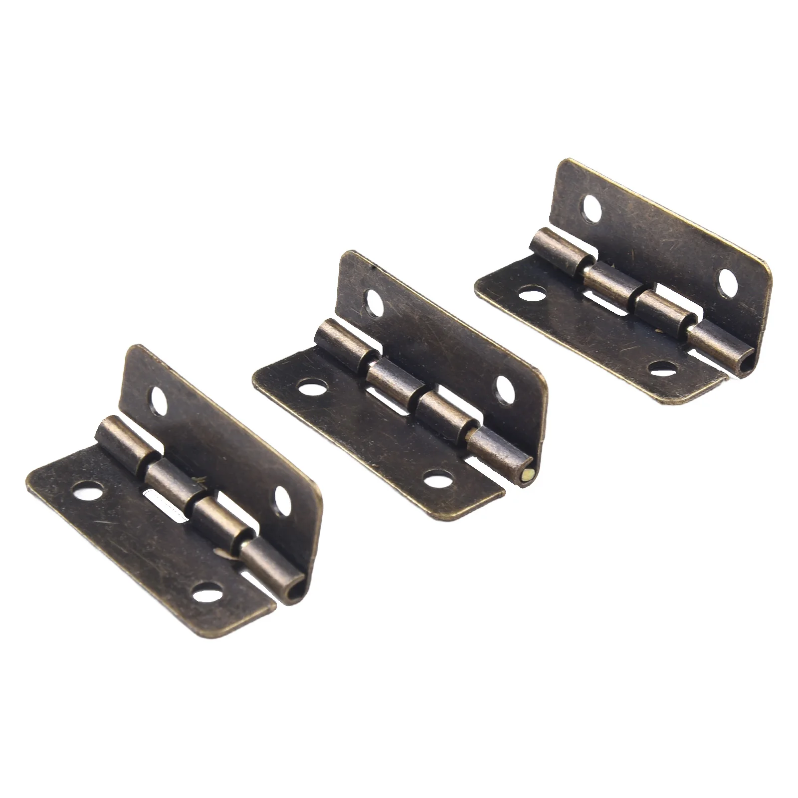 Furniture Connector Hinges for Four Hole Iron Design with Flat Opening and 90 Degree Movement for Wooden Boxes and Cases