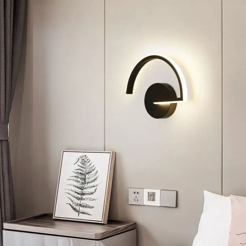 Imagem -02 - Led Iron Wall Sconce para Home Improvement Lâmpada de Parede Criativa Iluminação Interior Pátio Corredor Quarto e Jantar