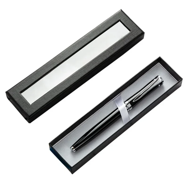 Single Pen Box Paper Box Creative Transparent Paper Packaging Gift Box Packaging  School Office Student Supplies