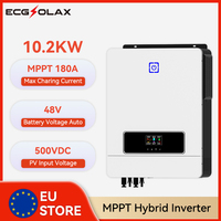 ECGSOLAX 10.2KW Solar Hybrid Inverter 48V 220Vac With Dual MPPT 180A Charging Controller Pure Sine Wave Off-grid Solar Inverter