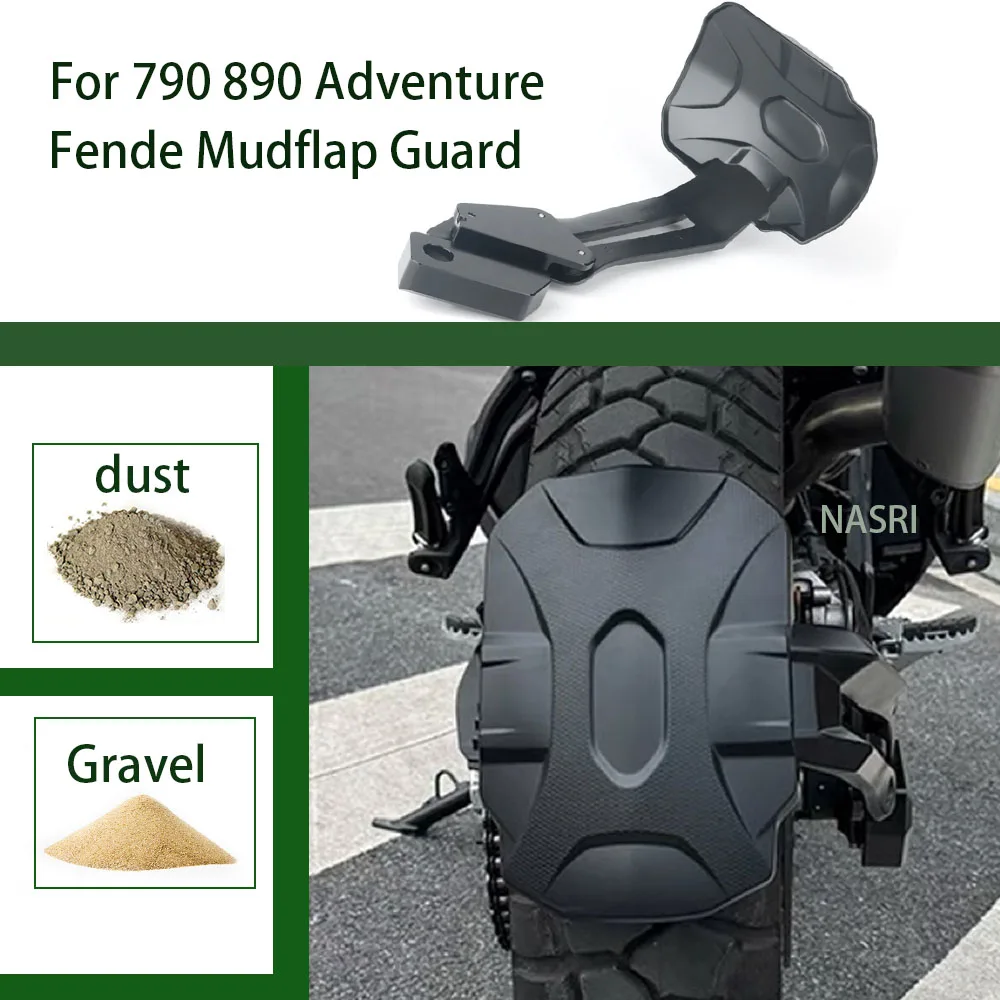 

Motorcycle Accessories Rear Wheel Hugger Mudguard Rear Fender Mudflap Guard For 790 890 ADV Adventure 790adv 890adv 2018-2024