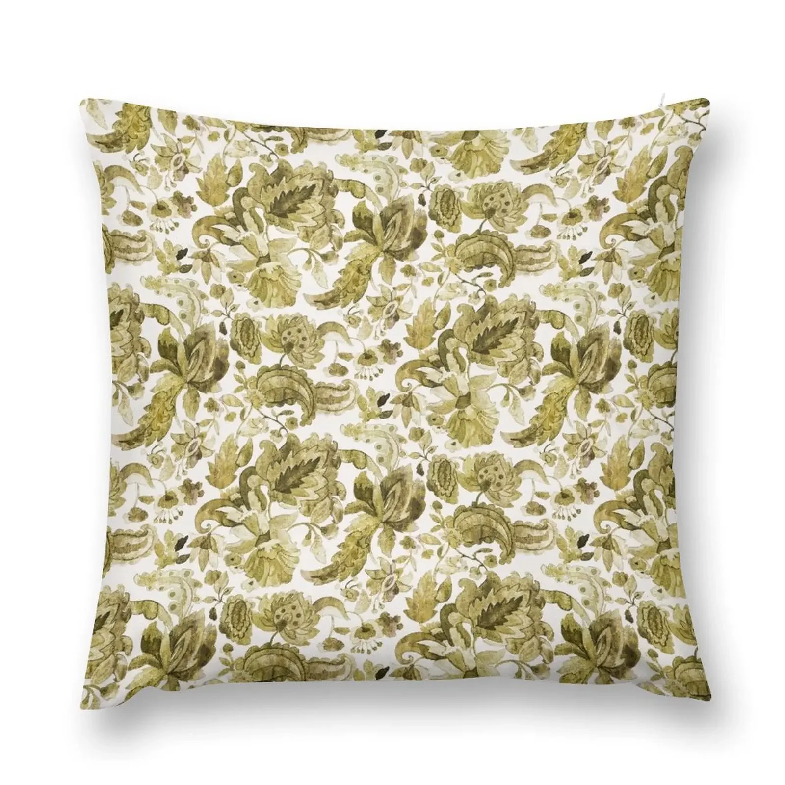 Jacobean flower ramage watercolor Throw Pillow Sofa Cushion Cover christmas pillowcases pillow