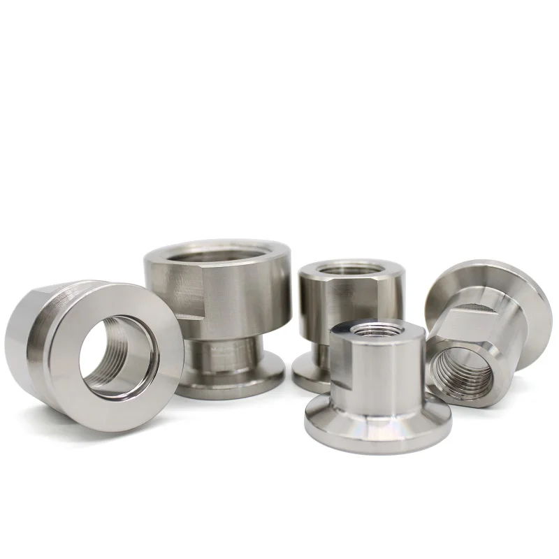 SS304 stainless steel internal thread adapter KF16/25/40/50 vacuum inch flange joint internal thread female cap threaded joint