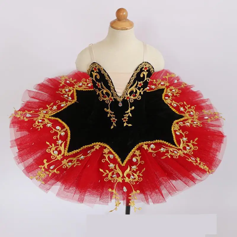 

Red Black Ballerina Adults Professional Ballet Tutu Kids Girl Costume Women Ballet Dress Women Girls Ballet Wear