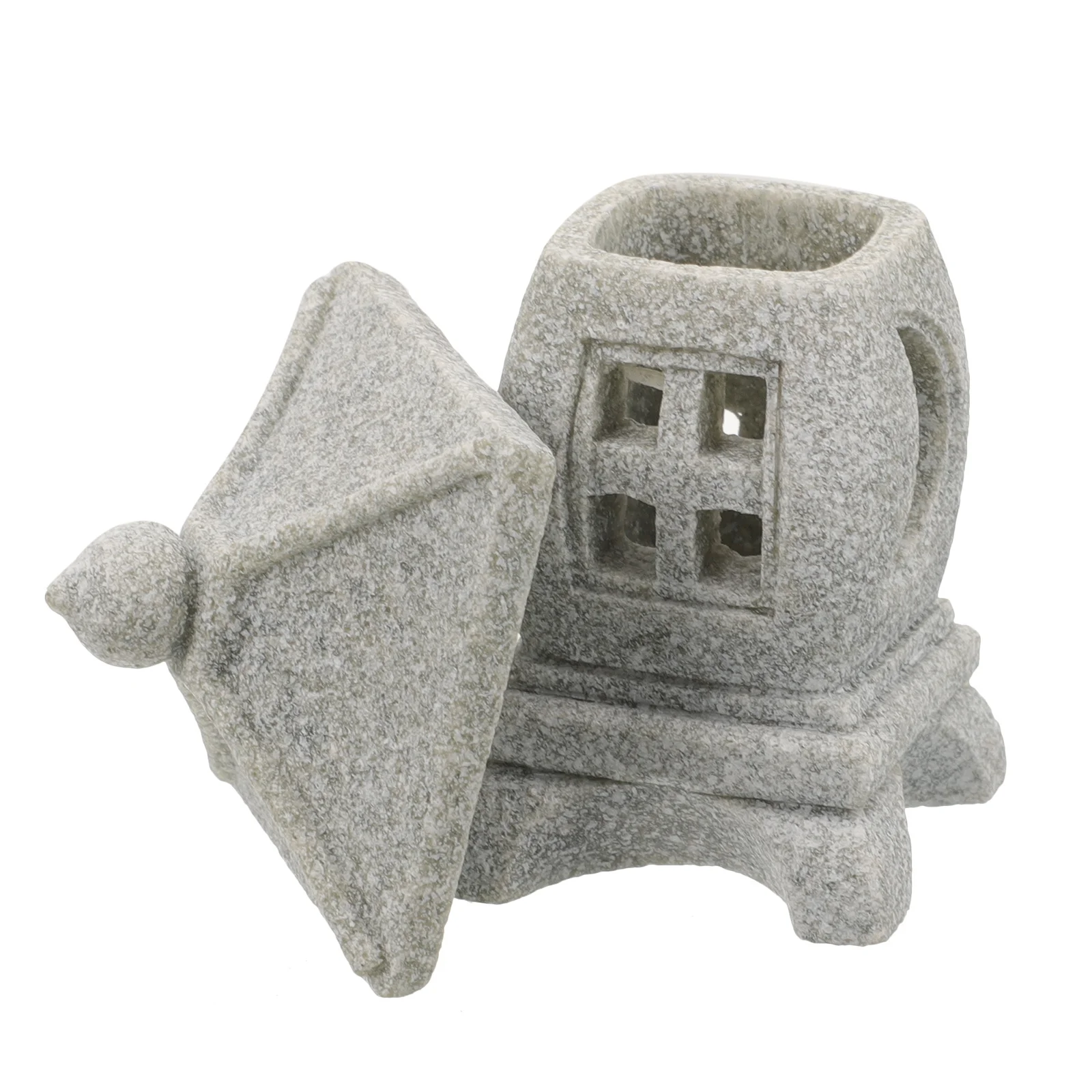 

Resin Mini Ornament Micro Landscape Garden Statue Tabletop Decoration Sand Yard Simulation Pavilion Gift Pavilion