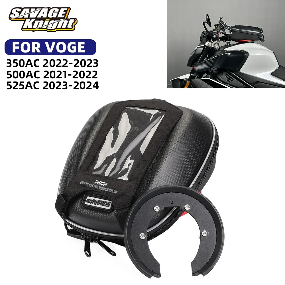 Sela de tanque de combustível para motocicleta, mochila impermeável, bagagem para Voge 350AC 500AC 525AC, Tanklock 525 500 350 AC