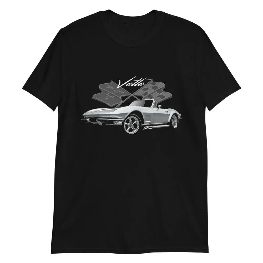 Silver C2 Convertible Classic Car Owner Gift T-Shirt Short Sleeve Casual 100% Cotton O-Neck Summer Mens T-shirt Size S-3XL