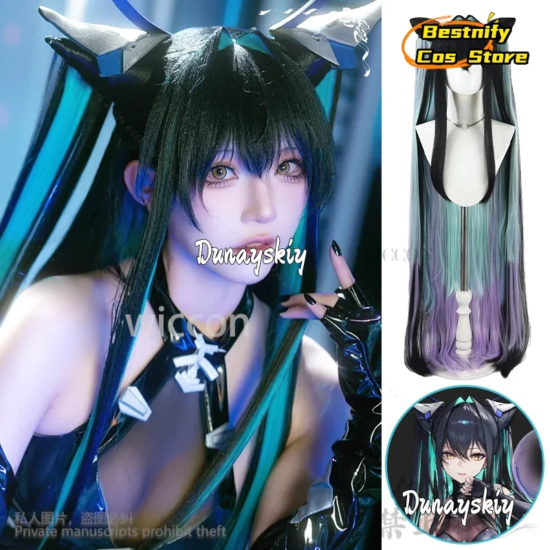 

CosplayOld Tales Game NIKKE The Goddess Of Victory Cosplay Anime Black Wigs Green Blue Purple Gradient Y2K Jirai Kei Girls costu