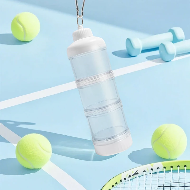 صندوق مسحوق الحليب حاوية محمولة للأطفال الصغار صندوق تخزين طعام الوجبات الخفيفة موزع صيغة زجاجة مسحوق الحليب