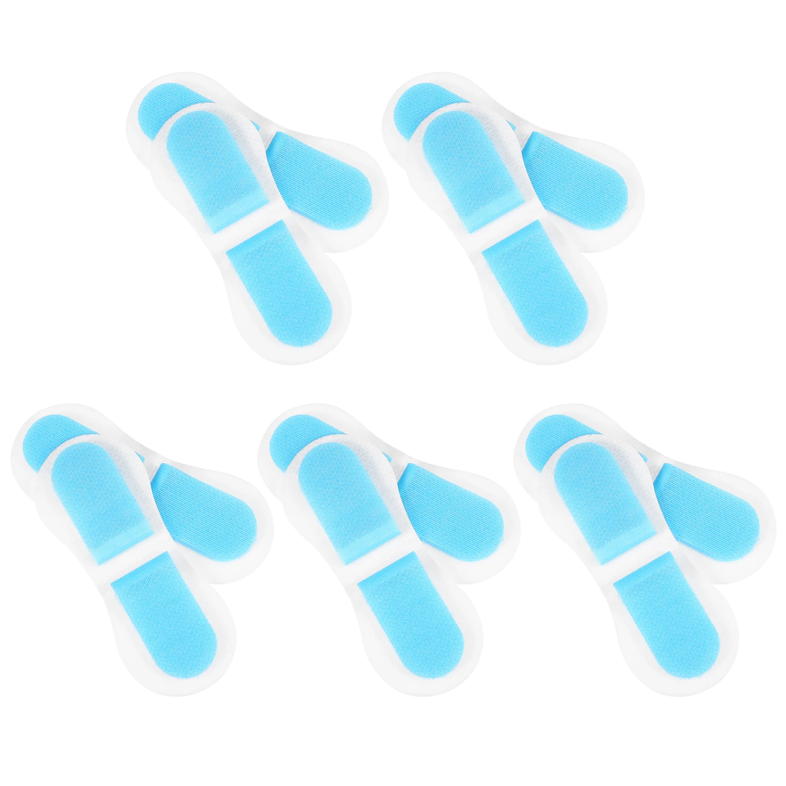 

10pcs Catheter Fixation Bands Straps Adjustable Size Sticky Sticker Home Fixing Nylon Portable Urine Bag