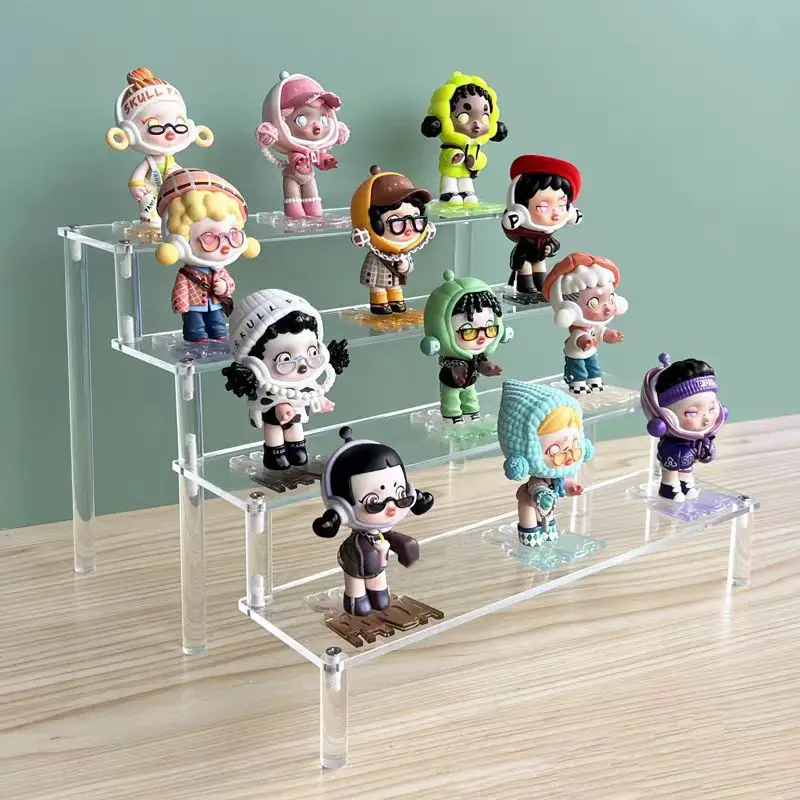 

Acrylic Display Risers,Perfume Organizer Stand,Clear Cupcake Stand Holder,Shelf Risers for Figures,Cosmetic Rack Dessert Shelves