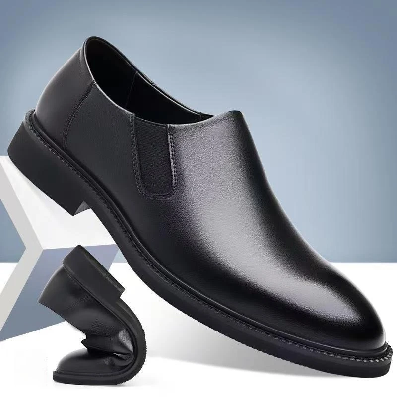 

Men's Soft Moccasins High-quality Comfortable Men Loafers Business Formal Men Leather Casual Shoes Low-top Breathable Men Flats