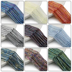 70-280Pcs 5mm Crystal Tube Bead 15 Colours Glass Beads Cylindrical Spacer Loose Beads For Jewelry Bracelets Necklace Accessories