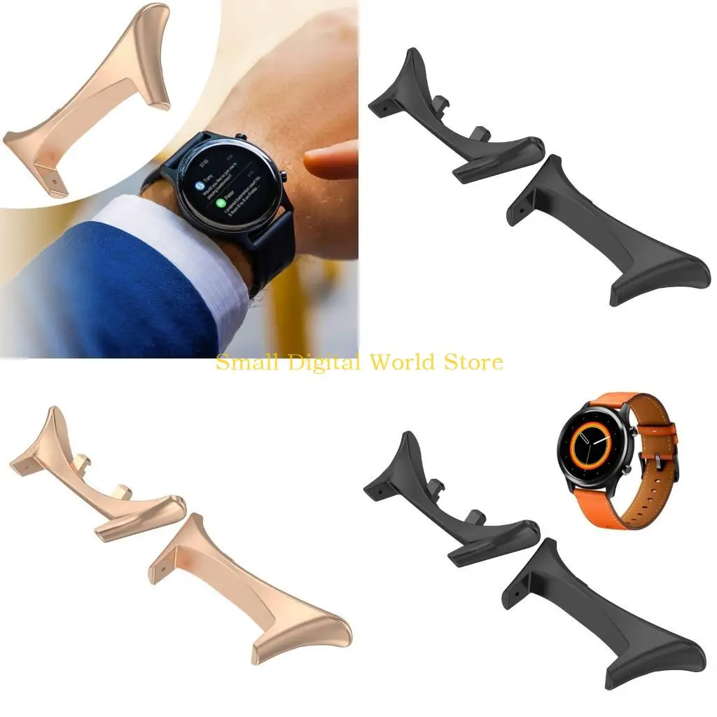 77UB 1 Pair Wrist Band Metal Connector Kit Replacement Smartwatch Bracelet Adapter Strap Link Attachment for Watch 3 20mm